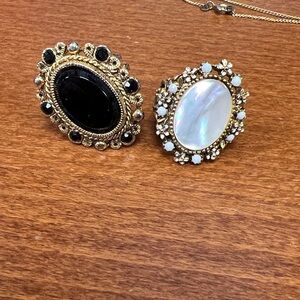 Elegant Gold and Black Women's Jewelry Set